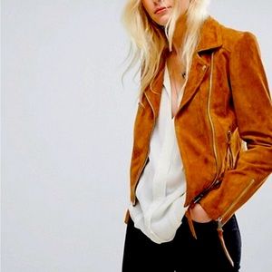 Paparazzi Suede Moto Jacket